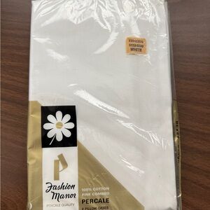 White Percale Pillow Cases